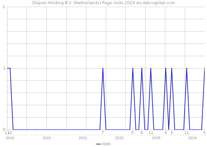Diepen Holding B.V. (Netherlands) Page visits 2024 