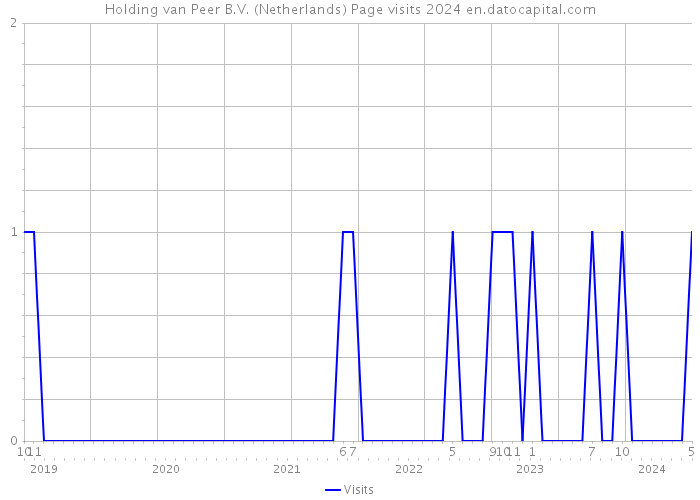 Holding van Peer B.V. (Netherlands) Page visits 2024 