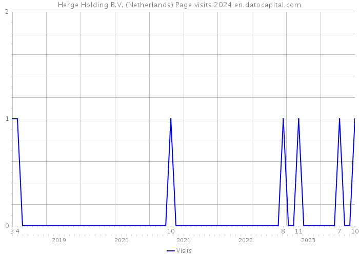 Herge Holding B.V. (Netherlands) Page visits 2024 