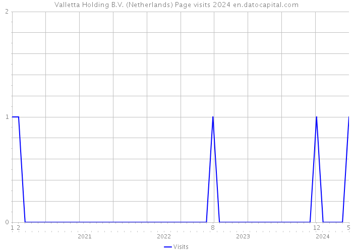 Valletta Holding B.V. (Netherlands) Page visits 2024 