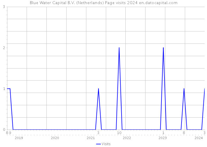 Blue Water Capital B.V. (Netherlands) Page visits 2024 