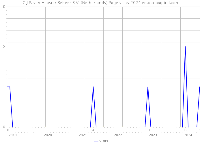 G.J.P. van Haaster Beheer B.V. (Netherlands) Page visits 2024 