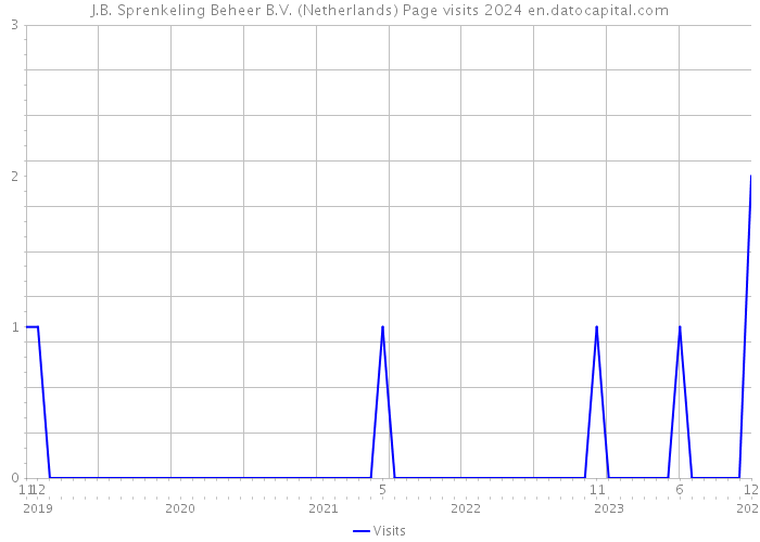 J.B. Sprenkeling Beheer B.V. (Netherlands) Page visits 2024 