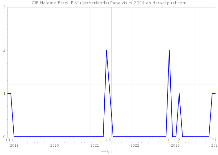 CIF Holding Brazil B.V. (Netherlands) Page visits 2024 