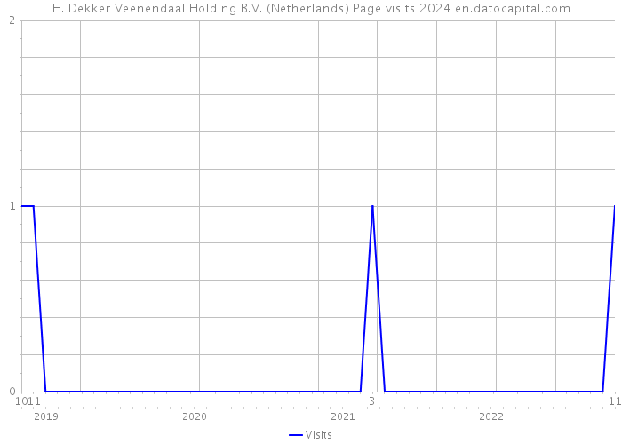 H. Dekker Veenendaal Holding B.V. (Netherlands) Page visits 2024 