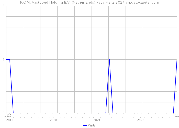 P.C.M. Vastgoed Holding B.V. (Netherlands) Page visits 2024 