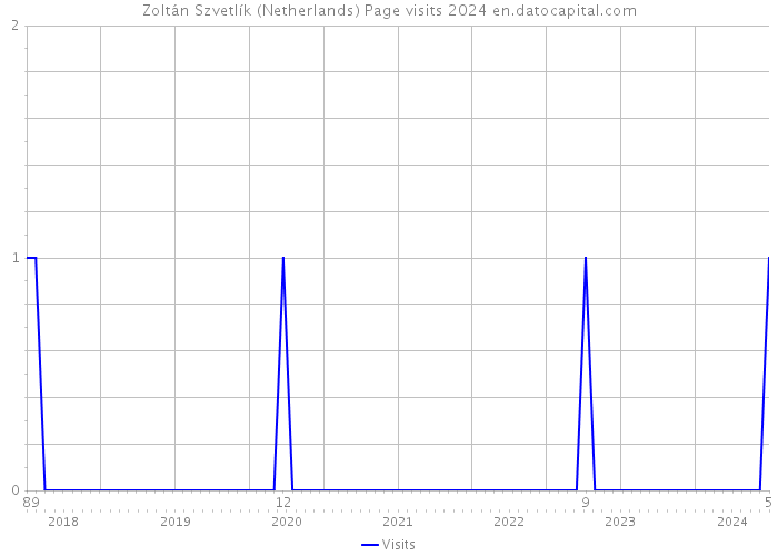 Zoltán Szvetlík (Netherlands) Page visits 2024 