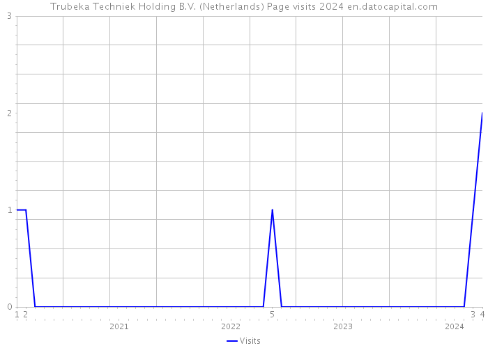 Trubeka Techniek Holding B.V. (Netherlands) Page visits 2024 