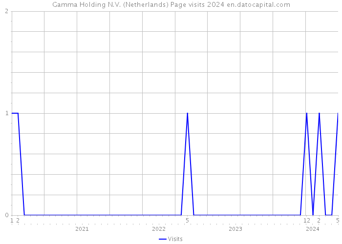 Gamma Holding N.V. (Netherlands) Page visits 2024 