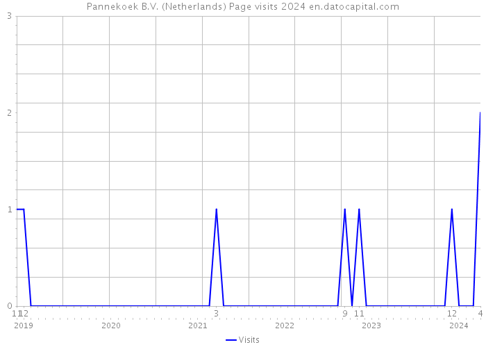 Pannekoek B.V. (Netherlands) Page visits 2024 