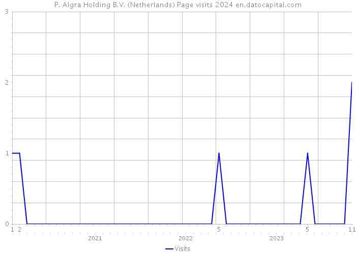 P. Algra Holding B.V. (Netherlands) Page visits 2024 