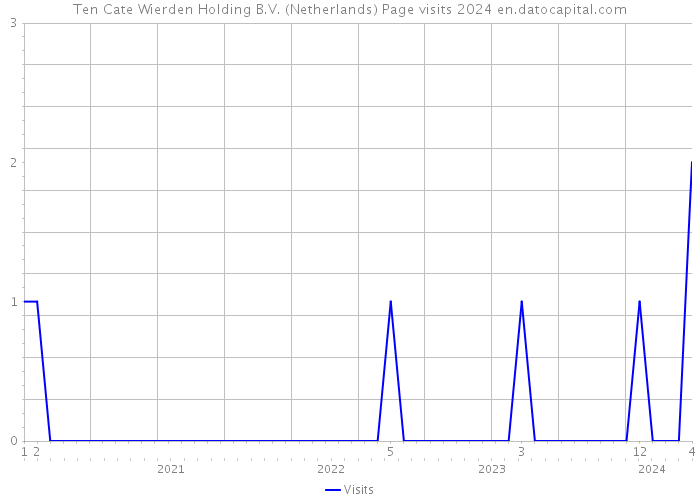 Ten Cate Wierden Holding B.V. (Netherlands) Page visits 2024 