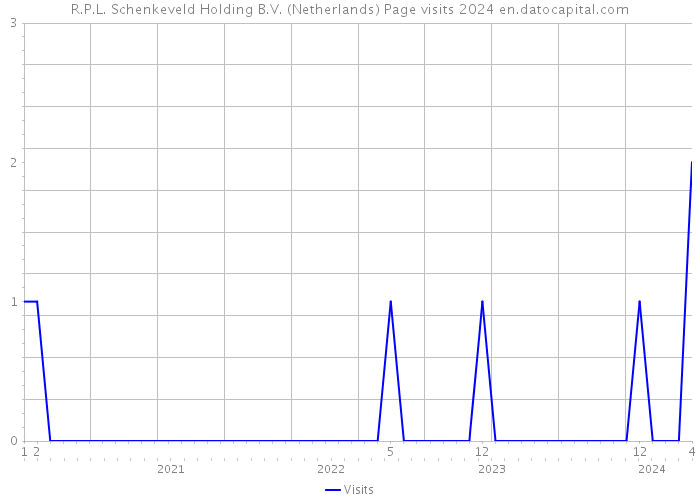 R.P.L. Schenkeveld Holding B.V. (Netherlands) Page visits 2024 