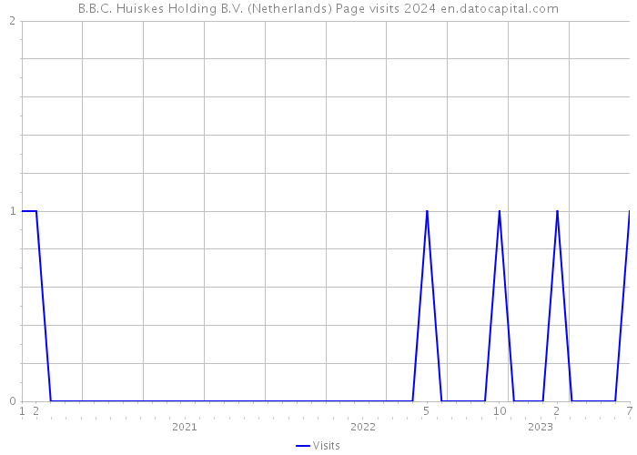 B.B.C. Huiskes Holding B.V. (Netherlands) Page visits 2024 