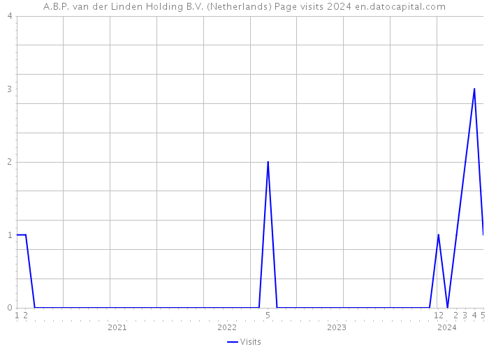A.B.P. van der Linden Holding B.V. (Netherlands) Page visits 2024 