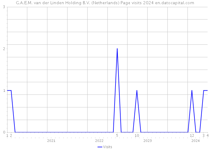 G.A.E.M. van der Linden Holding B.V. (Netherlands) Page visits 2024 
