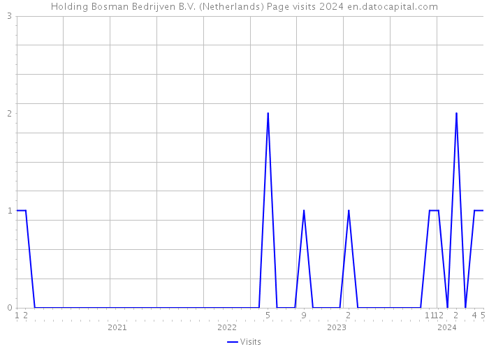 Holding Bosman Bedrijven B.V. (Netherlands) Page visits 2024 