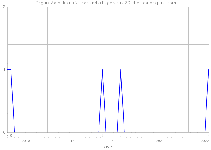 Gaguik Adibekian (Netherlands) Page visits 2024 