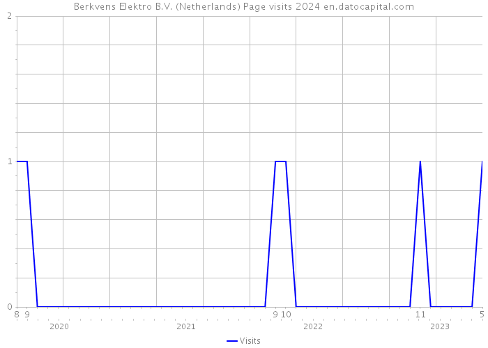 Berkvens Elektro B.V. (Netherlands) Page visits 2024 