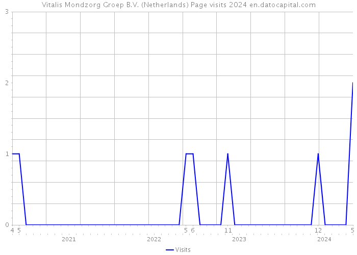 Vitalis Mondzorg Groep B.V. (Netherlands) Page visits 2024 