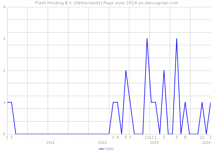 Flash Holding B.V. (Netherlands) Page visits 2024 