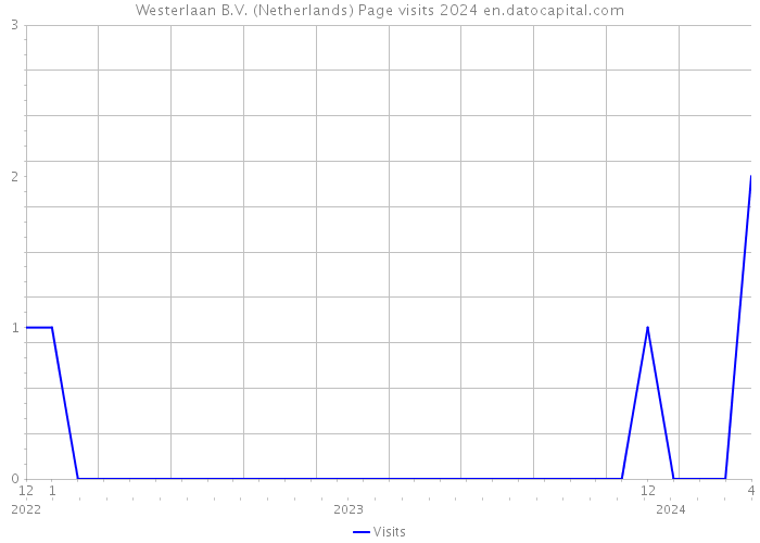 Westerlaan B.V. (Netherlands) Page visits 2024 