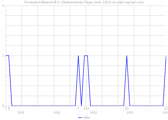 Roswaard Bewind B.V. (Netherlands) Page visits 2024 