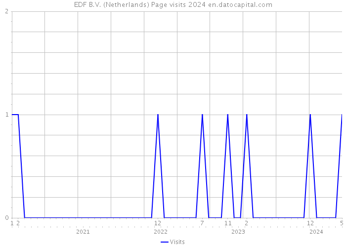 EDF B.V. (Netherlands) Page visits 2024 