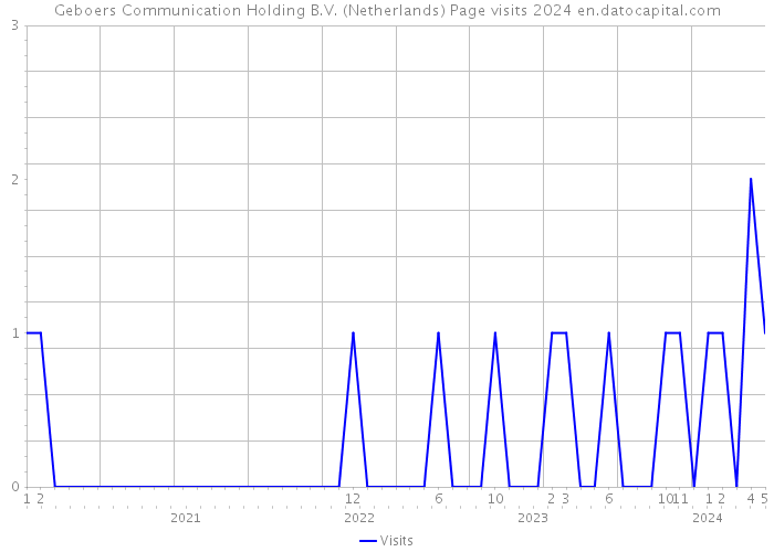 Geboers Communication Holding B.V. (Netherlands) Page visits 2024 