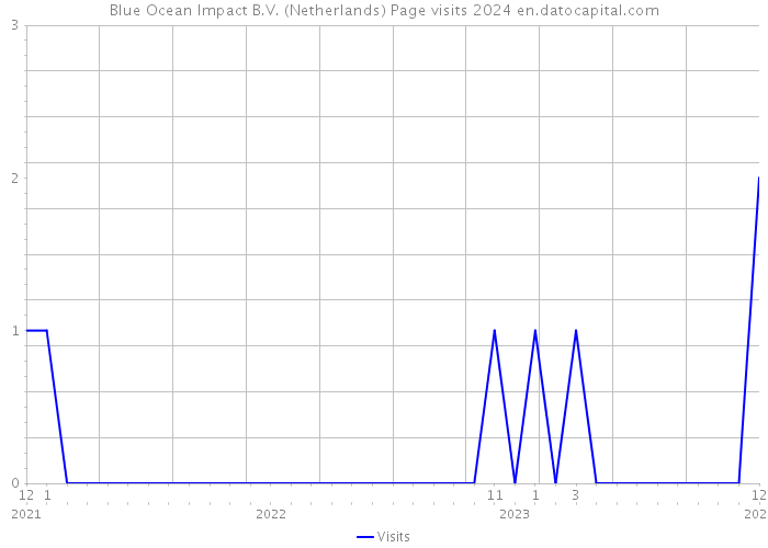 Blue Ocean Impact B.V. (Netherlands) Page visits 2024 