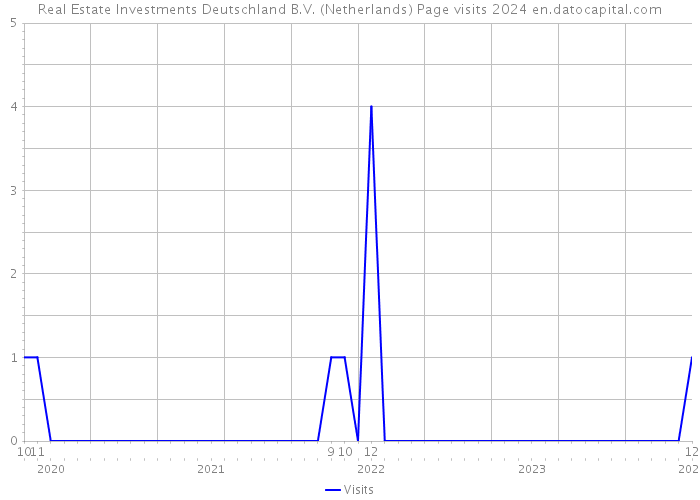 Real Estate Investments Deutschland B.V. (Netherlands) Page visits 2024 