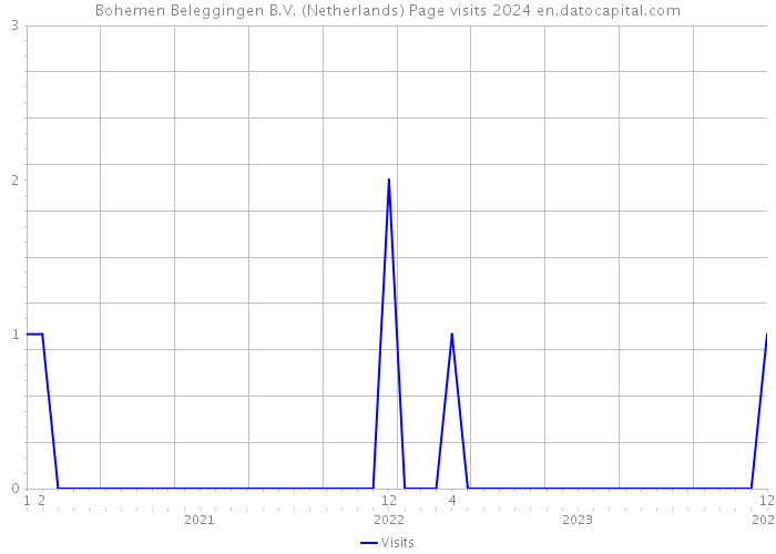 Bohemen Beleggingen B.V. (Netherlands) Page visits 2024 