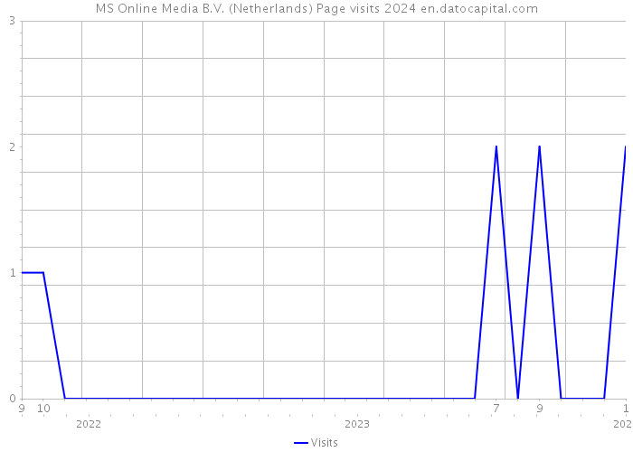 MS Online Media B.V. (Netherlands) Page visits 2024 