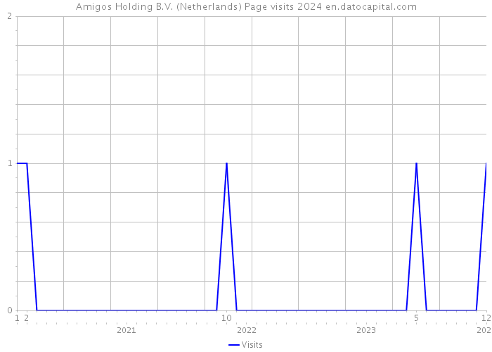 Amigos Holding B.V. (Netherlands) Page visits 2024 