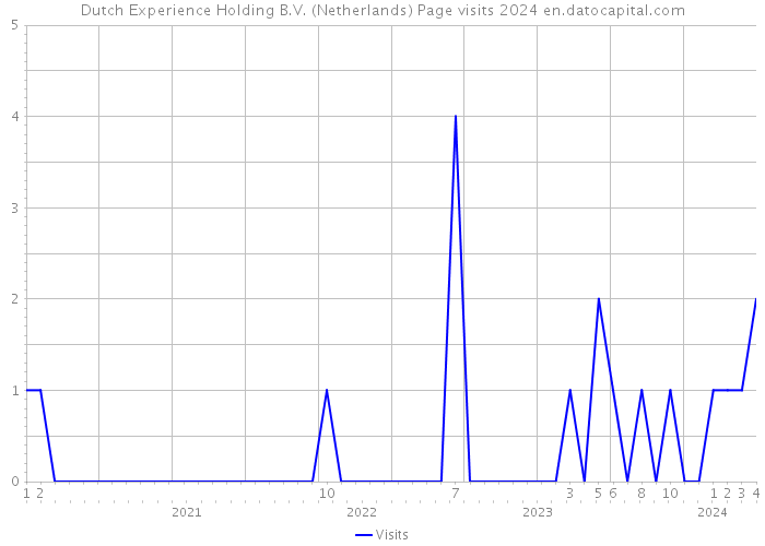 Dutch Experience Holding B.V. (Netherlands) Page visits 2024 