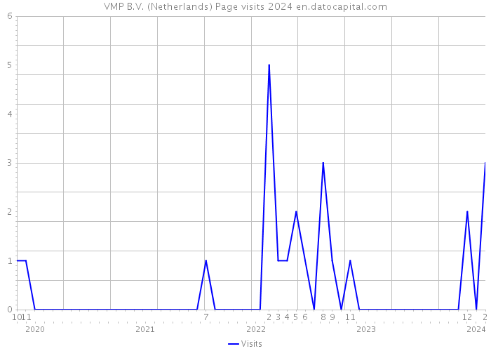 VMP B.V. (Netherlands) Page visits 2024 