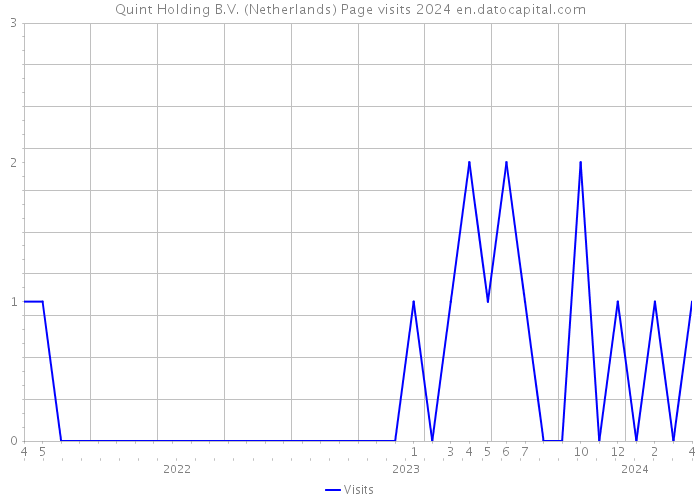 Quint Holding B.V. (Netherlands) Page visits 2024 