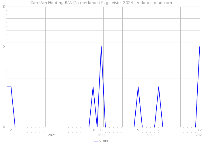 Can-Am Holding B.V. (Netherlands) Page visits 2024 