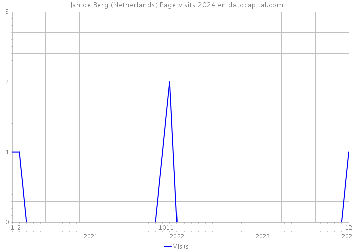 Jan de Berg (Netherlands) Page visits 2024 