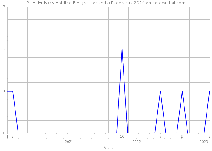 P.J.H. Huiskes Holding B.V. (Netherlands) Page visits 2024 