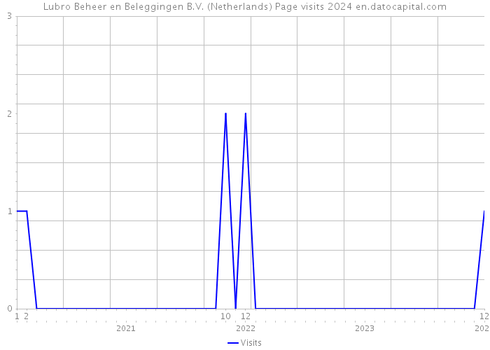 Lubro Beheer en Beleggingen B.V. (Netherlands) Page visits 2024 
