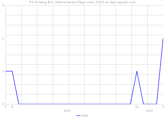 F3 Holding B.V. (Netherlands) Page visits 2024 