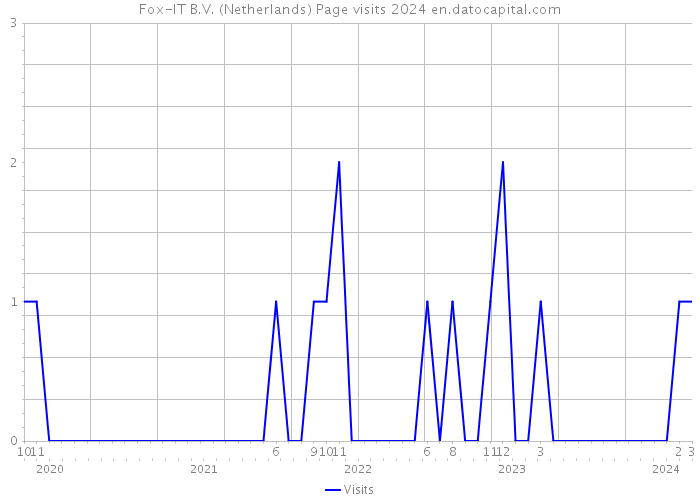 Fox-IT B.V. (Netherlands) Page visits 2024 