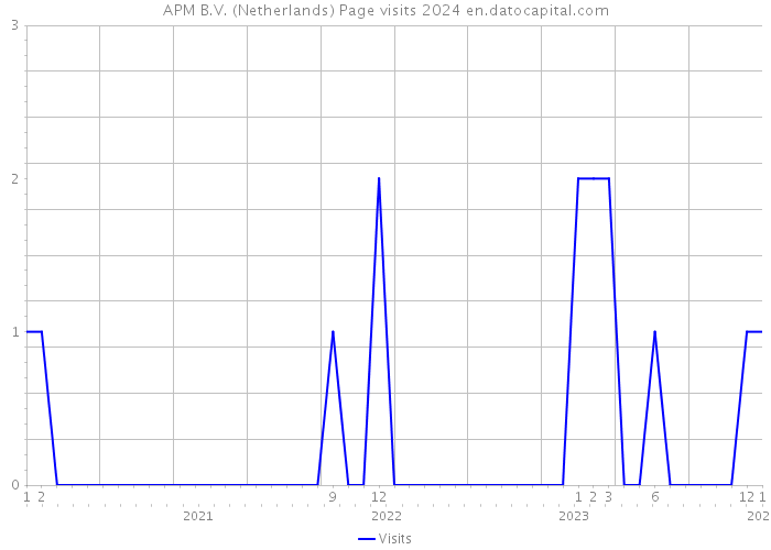 APM B.V. (Netherlands) Page visits 2024 