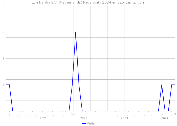 Lombardia B.V. (Netherlands) Page visits 2024 