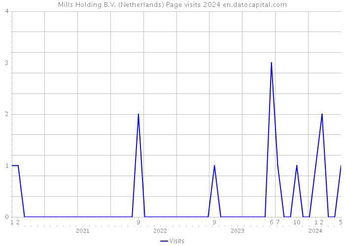 Mills Holding B.V. (Netherlands) Page visits 2024 