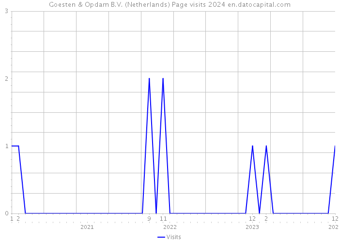 Goesten & Opdam B.V. (Netherlands) Page visits 2024 