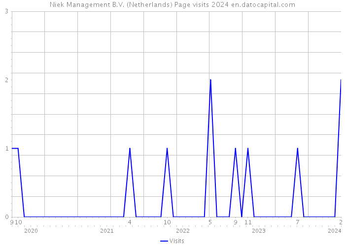 Niek Management B.V. (Netherlands) Page visits 2024 
