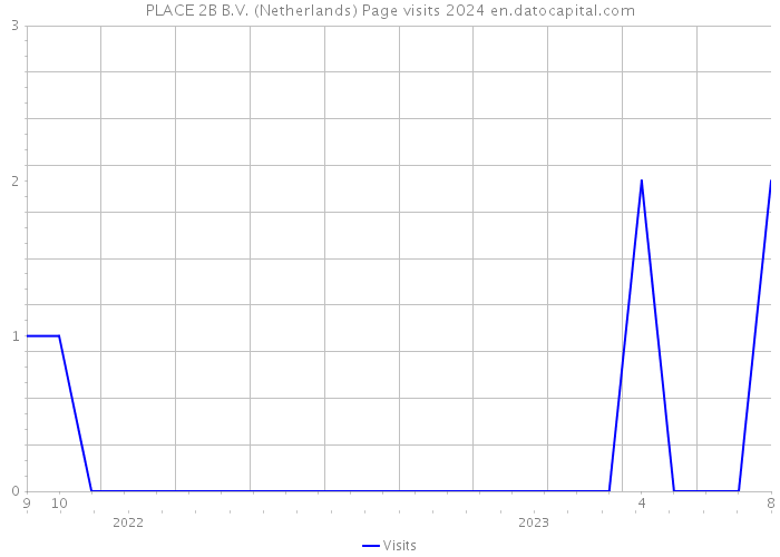 PLACE 2B B.V. (Netherlands) Page visits 2024 
