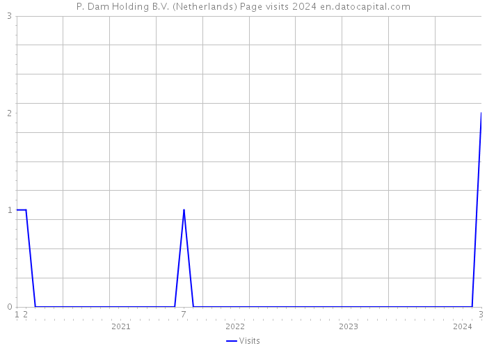 P. Dam Holding B.V. (Netherlands) Page visits 2024 